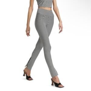 Year of Ours 9 to 5 Slit Pant - black/white stripe